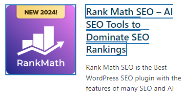 Rank math SEO blog Website important plugin