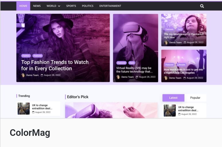 ColorMag Magazine WordPress Theme