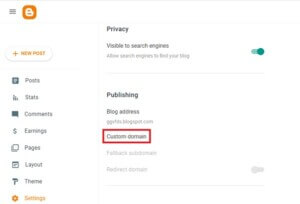 How to link Blogspot with domain?