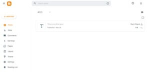 Process of creating Blog on blogger